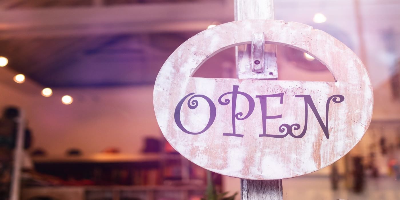 Open sign