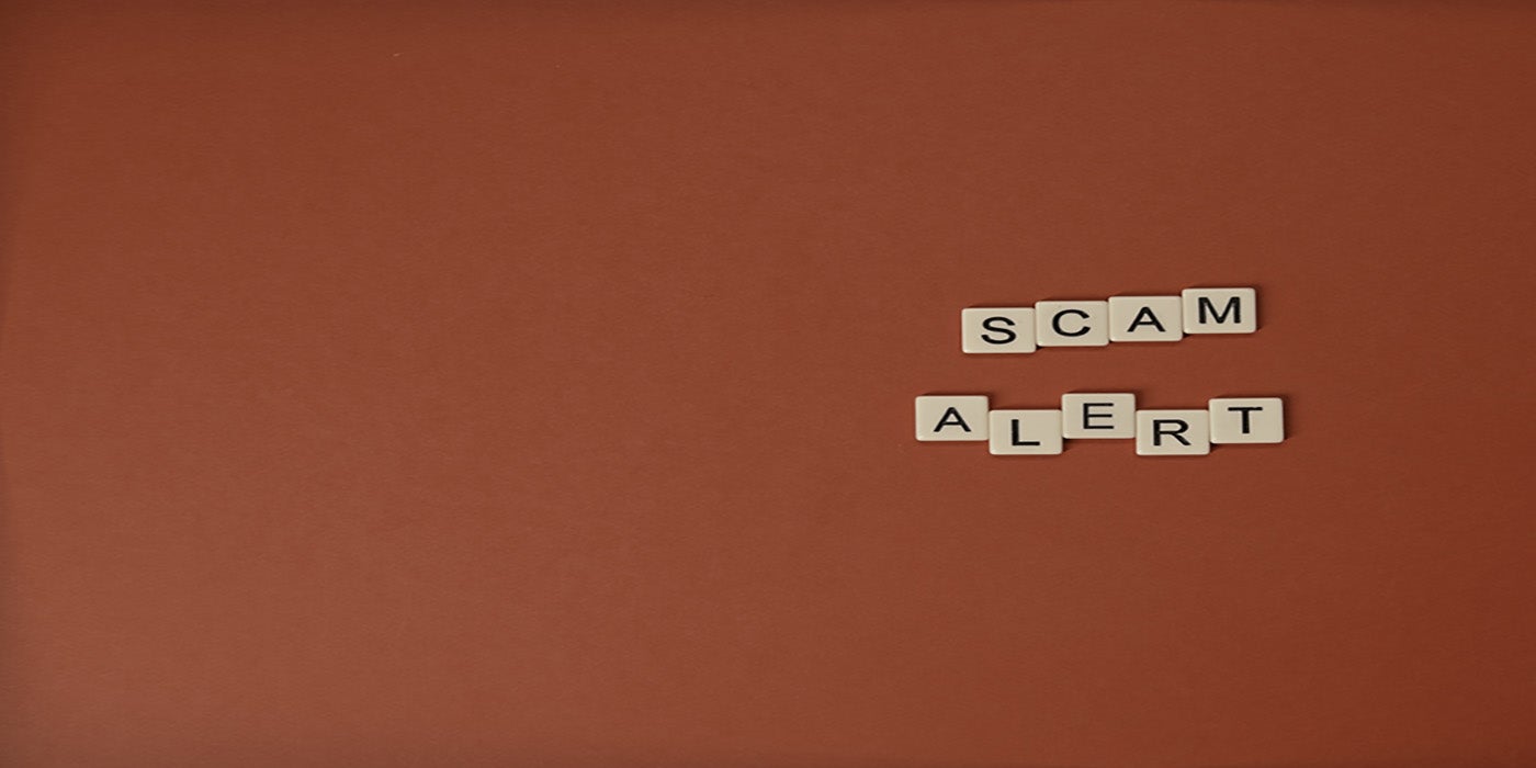 scam alert message